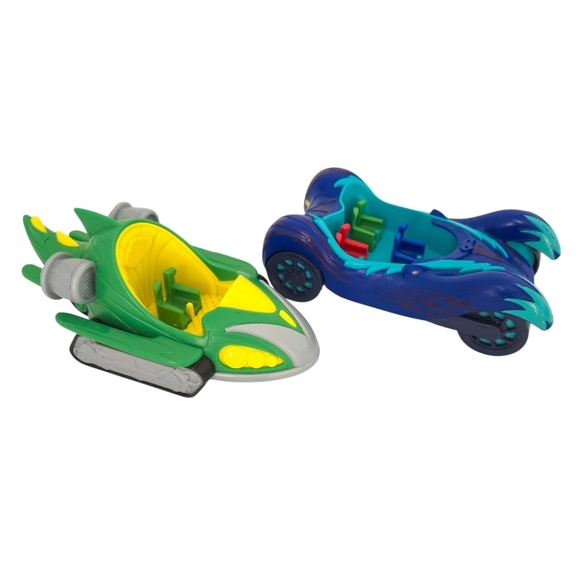 PJ Masks Just Play Cat Boy Cat Car & Gekko Mobile Cruiser (Set of 2) - Picture 1 of 5